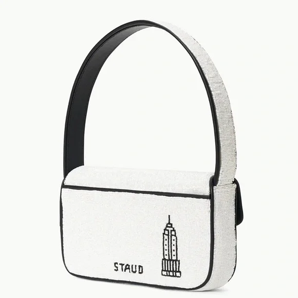 STAUD BEADED TOMMY BAG I ❤️ NEW YORK